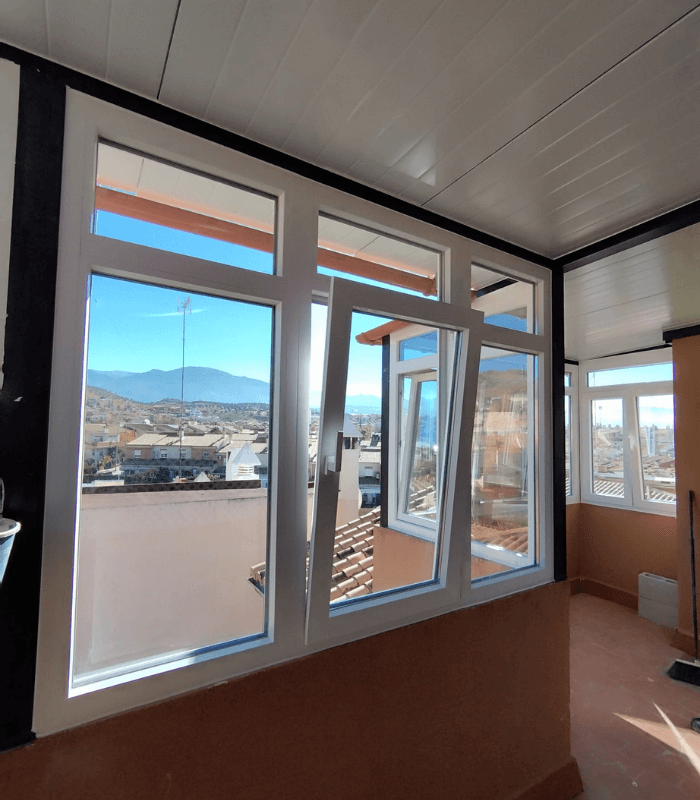 Acristalamiento de terraza sin obra